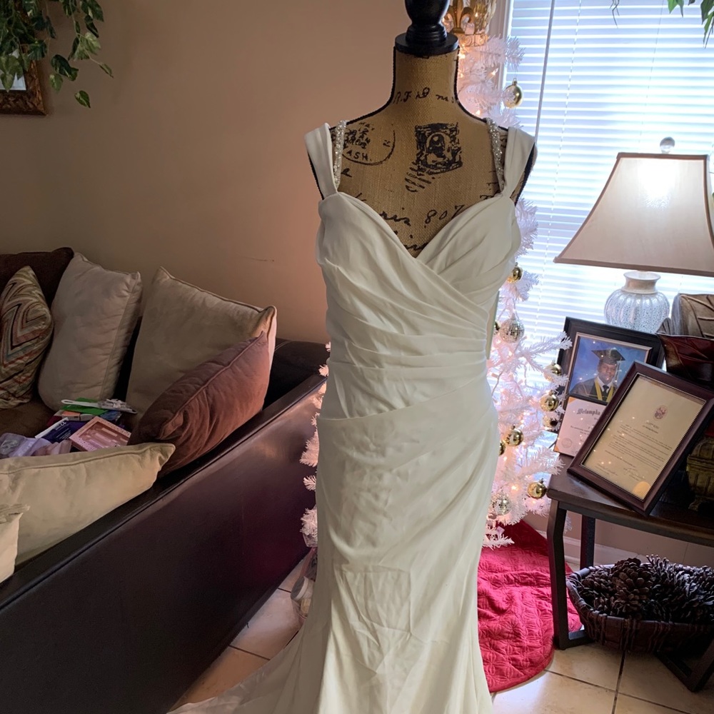 Ivory Sophia Tolli Wedding Gown